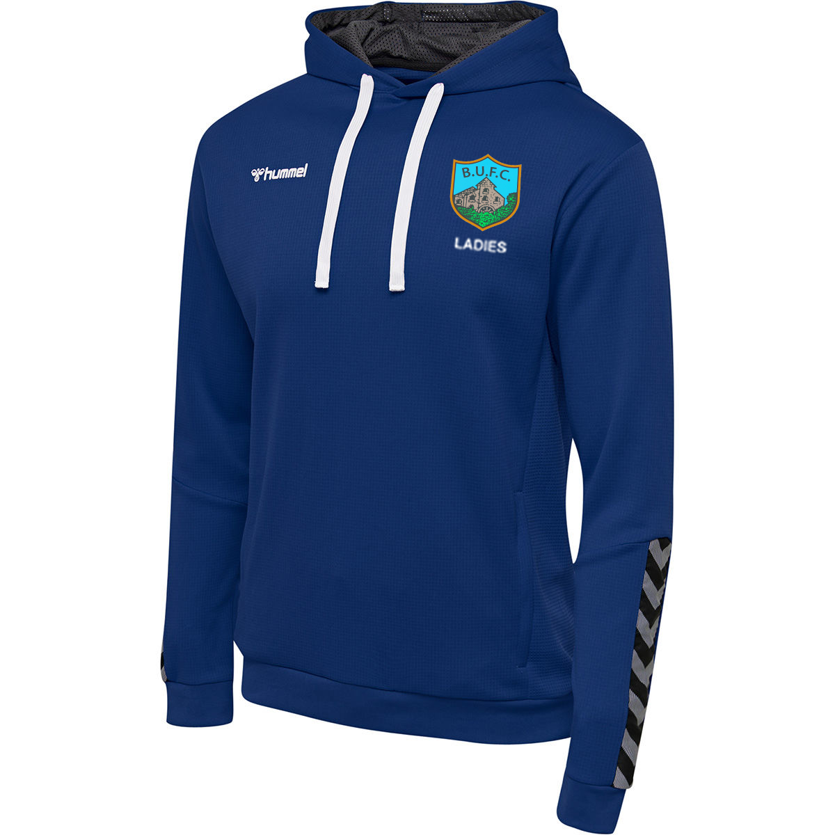 Ballynahinch United Ladies Authentic Polo Hoodie – Next Level Sports